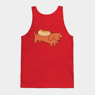 Hotdog Dachshund Tank Top